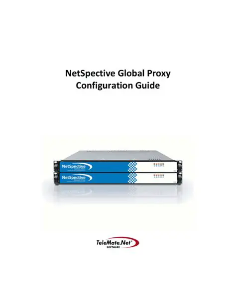 Global Proxy Configuration