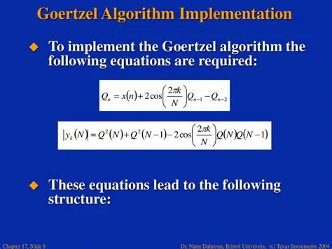 Goertzel Algorithm Implementation