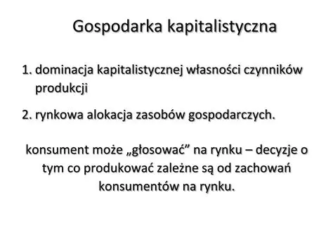 Gospodarka kapitalistyczna