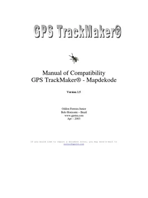GPS TrackMaker Compatibility