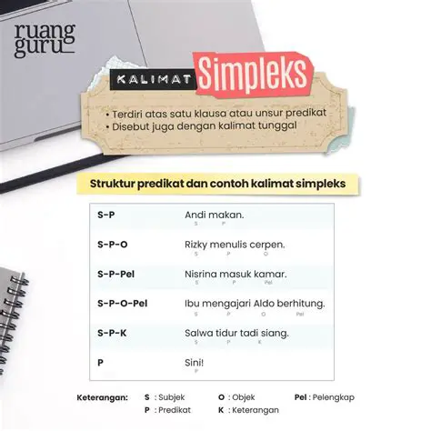 Gunakan kalimat yang sederhana