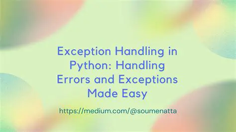Handle Errors and Exceptions