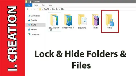 Hide and lock files and folders