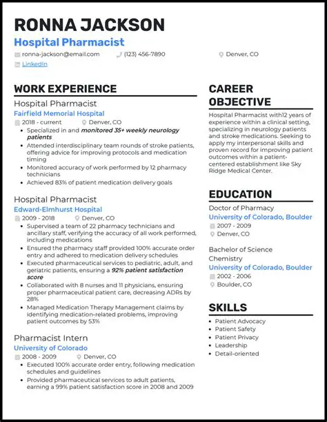 Hospital Pharmacy Professional Work Report
