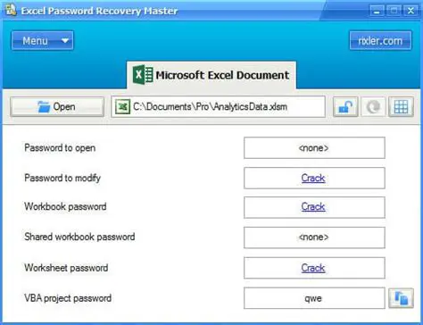 How Excel Password Recovery Master Works