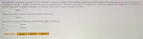 How Much of A and B Would Be Needed to Produce 30 Grams of C