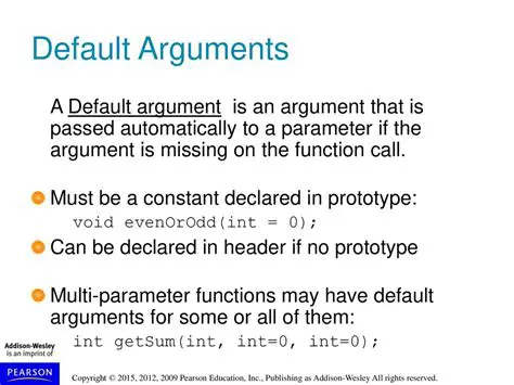 How to Call a Function with Default Value for Arguments