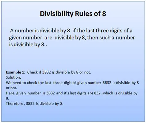 How to Check Divisibility by 8