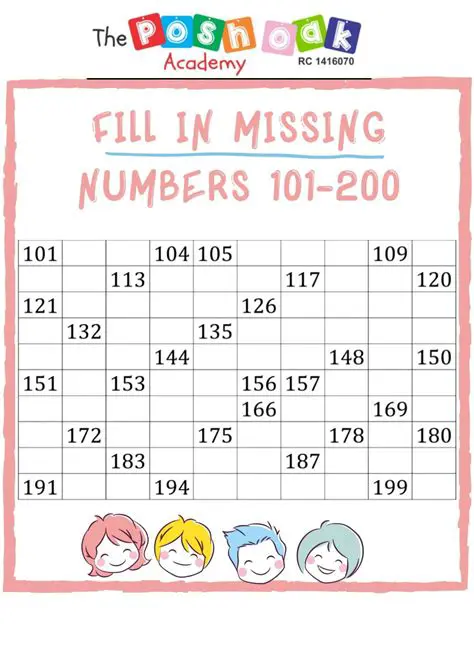 How to Fill in the Missing Numbers