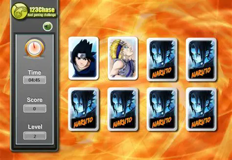 How to Play the Naruto Memory Game