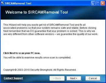 How to remove SIRCAMs using a SIRCAM removal tool