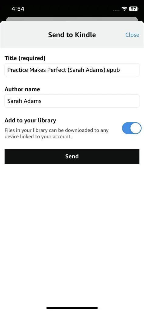 How to Send Files to Kindle