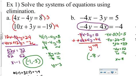 How to Solve Systems of Equations by Elimination