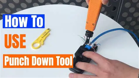 How to Use a Punchdown Tool