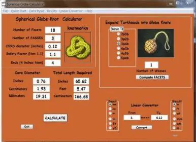 How to Use the Globe Knot Calculator