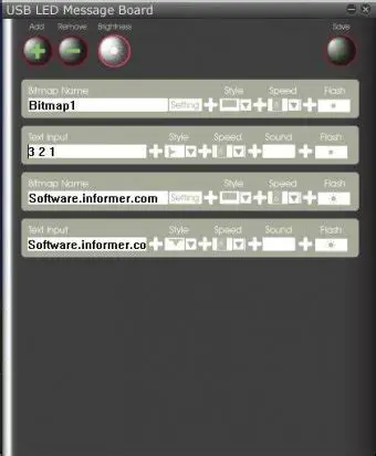 How to Use the USB LED Message Board