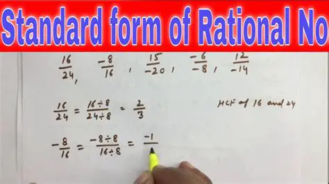 How to Write a Rational Function in Standard Form