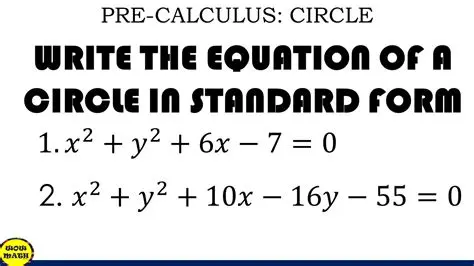 How to Write the Standard Form of the Equation of a Circle