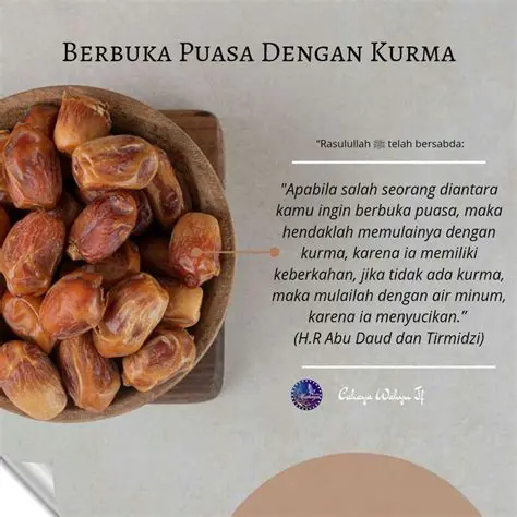 Hukum Berbuka Puasa dengan Kurma