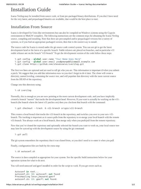 Icarus Verilog Documentation