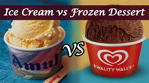Ice cream and frozen desserts