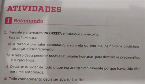 Identificando a Afirmativa Incorreta