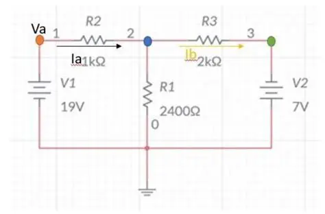 Identificar los nodos del circuito