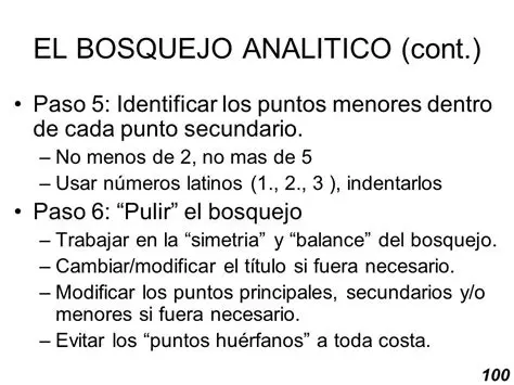 Identificar los puntos principales