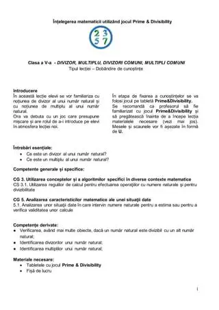 Identificarea conceptelor matematice