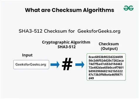 Identification of checksum algorithms