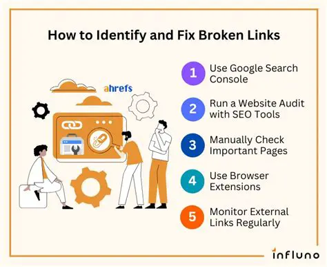 Identify and fix broken links