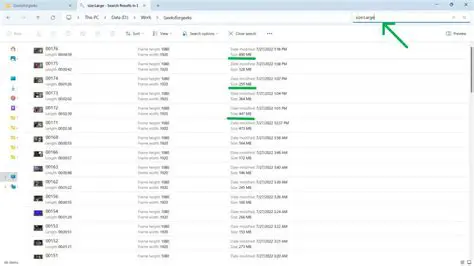 Identify large files and folders
