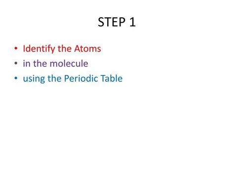 Identify the atoms in the molecule