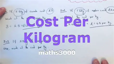 Identify the price per kilogram
