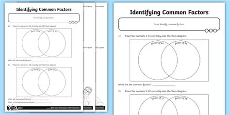 Identifying Common Factors