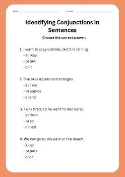Identifying Conjunctions in Sentences