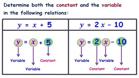 Identifying Constants and Variable Terms