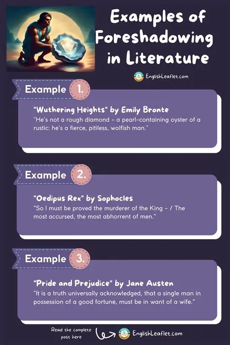 Identifying Foreshadowing in a Plot