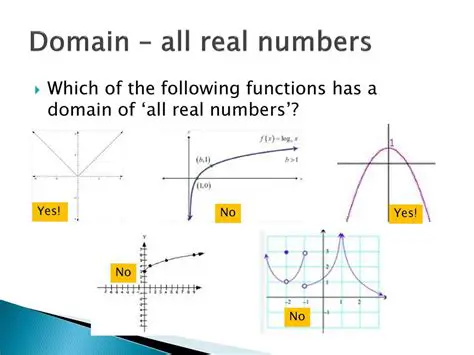 Identifying Functions with a Domain of All Real Numbers