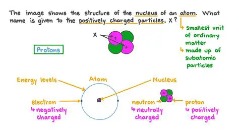 Identifying Positively Charged Particles in an Atom