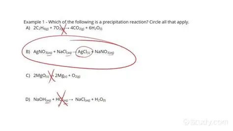 Identifying Precipitates in Chemical Equations