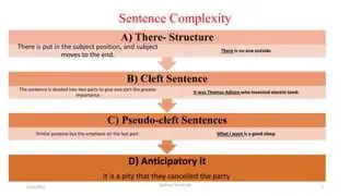 Identifying Sentence Complexity