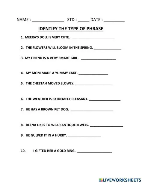 Identifying the Type of Phrase