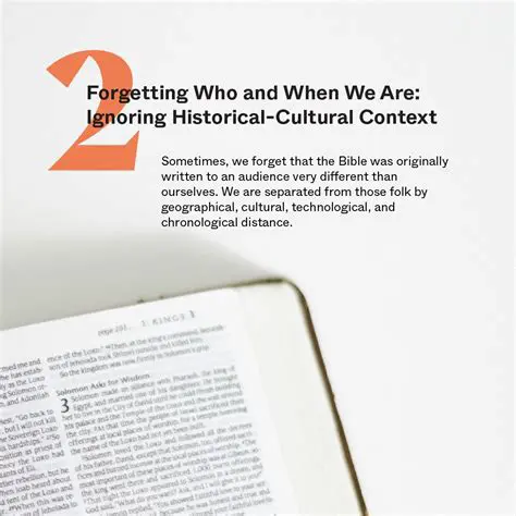 Ignoring the historical and cultural context