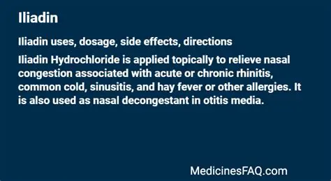 Iliadin: Understanding Its Uses, Dosage, and Potential Side Effects
