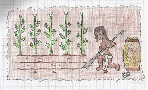 Ilustrar la agricultura y la caza