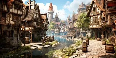Immerse Yourself in a Medieval Town with Realistic Graphics