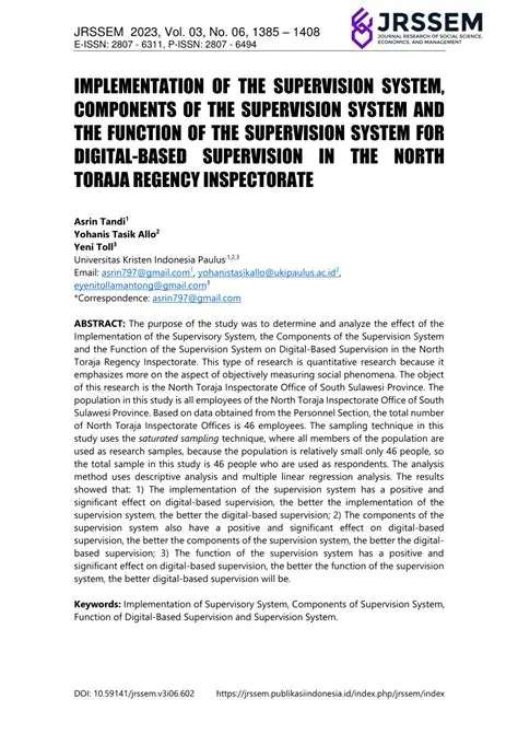 Implement a more sophisticated supervision system