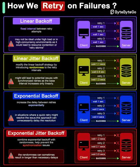 Implement a retry mechanism with a backoff strategy