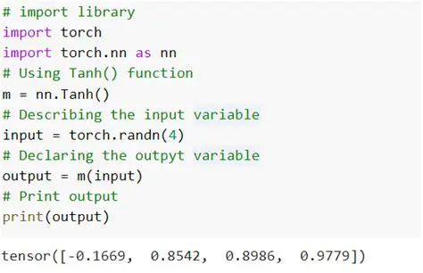 Implementing the Tanh Function in Python